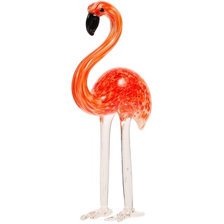 Abaodam Flamingo-Ornamente Hawaiianische Partei Bevorzugt Geschenke Tierische Flamingoverzierung Flamingo-statuen Briefbeschwerer Geschenk Tropische Partydekoration Glas Marionette Kind