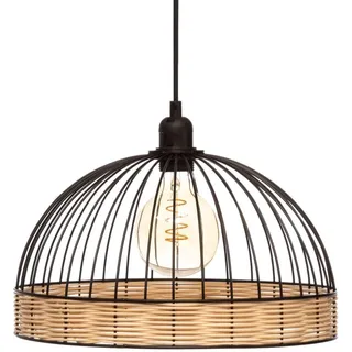 Atmosphera Suwa 1-flg. D35 cm schwarz Metall Rattan