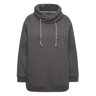 Ulla Popken Damen Sweatshirt Graphitgrau 42+ - 42-44