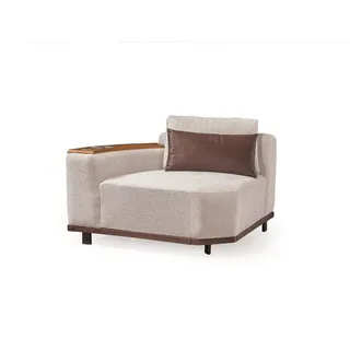 Beiges Modulsofa Designer Ecksofas L-Form Couchen Wohnzimmer Möbel Neu