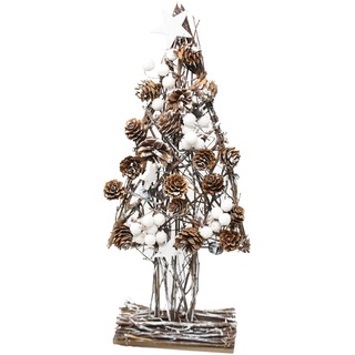 Weihnachtsdeko Weihnachtsbaum -Cony- Naturmaterial 42cm braun