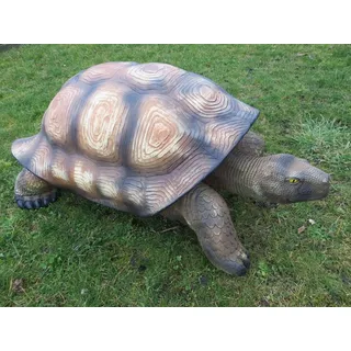 XXL Premium Deko Schildkröte lebensgross ca.110cm Riesenschildkröte Garten Deko Figur
