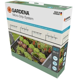 GARDENA Micro-Drip-System Starter-Set für Hochbeete & Beete, Anthrazit