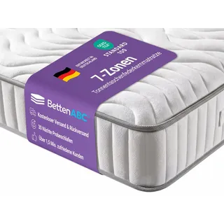 Taschenfederkernmatratze ProVital – Ergonomische 7-Zonen Tonnentaschenfederkernmatratze, Betten-ABC, 24 cm hoch, klimaregulierend, ergonomisch und atmungsaktiv 140 cm x 200 cm x 24 cm