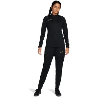 Nike Damen Nk Dry Acd Trk Suit Sweatshirt, Schwarz/Metallic-Gold, XL EU
