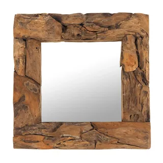 DESIGN DELIGHTS Wandspiegel 50 x 50 cm Braun