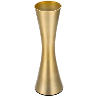 VICASKY Metallvase Aluminium Blumenvase Modern Schmale Vase Für Eine Blume Tischdeko Für Zuhause Büro Und Garten Kompakte Dekovase Für Blumenarrangement 6.73 X 2.17 X 2.17 Zoll 1 Stück