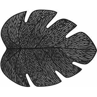 douceur d'intérieur, Platzset (36 x 46 cm), feuerfest, schwarz, PVC durchbrochen
