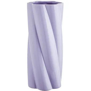 BUTLERS Deko-Vase aus Steinzeug 30cm -Twist- Moderne Dekoration für Wohnzimmer und Tischdeko | Blumenvase für Tulpen, Rosen, Pampasgras oder Trockenblumen