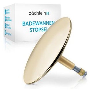 Bächlein Badewannenstöpsel Ø 72 mm, höhenverstellbar, gold