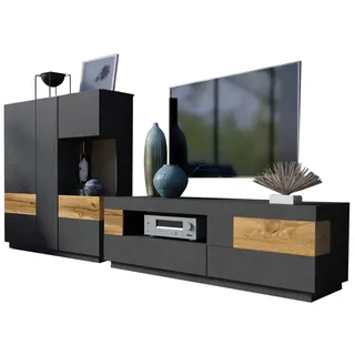 OTTO home Trendmanufaktur "SILKE", 2-tlg. (anthrazit Matera/votaneichefarben (22829867)