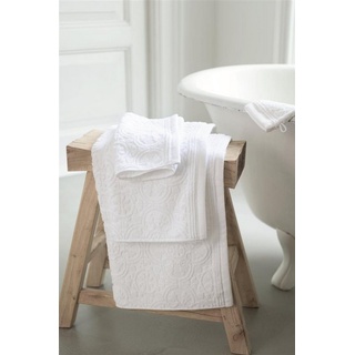 PiP Studio Handtuch »Pip TILE LE PIP Waschhandschuh Gästetuch Handtuch Duschtuch, white«, Baumwolle (1-St), rechteckig weiß 140 cm x 70 cm