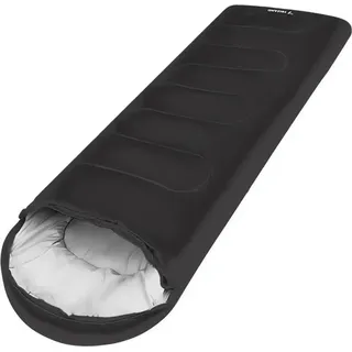 TRIZAND 21084 2-in-1-Schlafsack, 210 cm, schwarz - Schwarz/Grau