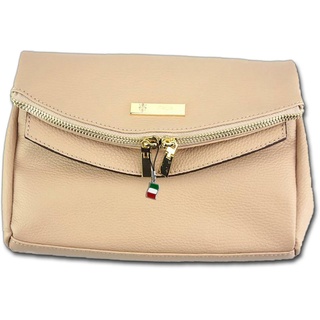 FLORENCE Clutch Florence 2in1 Echtleder Damentasche (Clutch, Clutch), Damen Tasche Echtleder rosa, Made-In Italy rosa