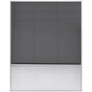 vidaXL Insektenschutz-Plissee für Fenster 80 x 100 cm Schwarz