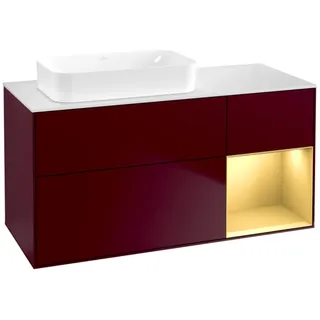 Villeroy & Boch Waschtischunterschrank 120 x 60,3 cm Rot Matt