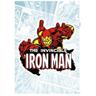 Komar Marvel Wandtattoo Unbesiegbarer Iron Man  (50 x 70 cm)