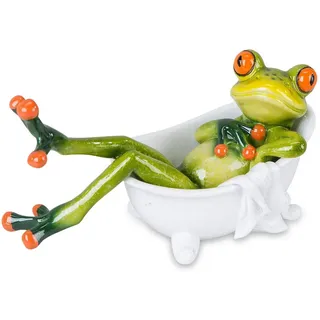 Formano Frosch in Badewanne - witzige Dekoration für ́s Bad 16 cm