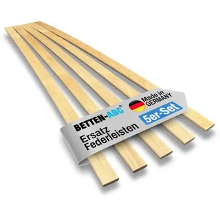 Betten-ABC Ersatz Federholzleisten 5er Set 3,4 cm x 140 cm