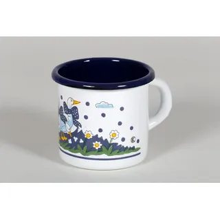 Krüger Emaille Becher Gänseglück 0,35 L | Kaffee-, Tee- & Campingbecher