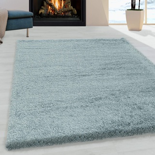 Muratap Pearl Soft Teppich - Hochflor Teppich Extra Weich für Wohnzimmer, Schlafzimmer, Kinderzimmer, Flur Moderner Deko - Große: 80x150 cm - Farbe: Blau