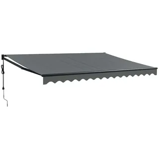 vidaXL Elektrische Markise mit Kurbel 4 x 3 m anthrazit 3154513