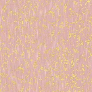 Bricoflor Glitzer Tapete Rosa Gold Vlies Textiltapete mit Ornament Elegant Edle Textil Vliestapete mit Barock Muster mit Metallic Effekt