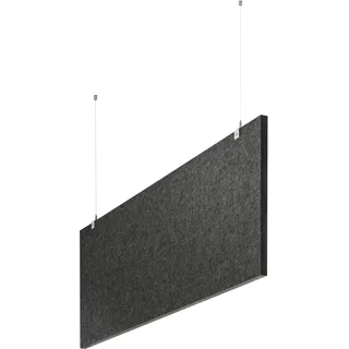 baffel-Set - Deckenträger Farbe: anthrazit, Größe: 100x75x2,5cm