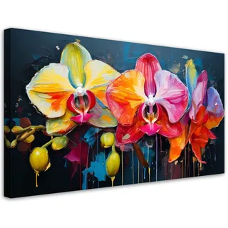 Feeby Leinwandbild, Mehrfarbig, Textil, Baum/Pflanze/Natur, Rechteckig, 120x60 cm, Bilder und Zubehör, Wandbilder, Leinwandbilder