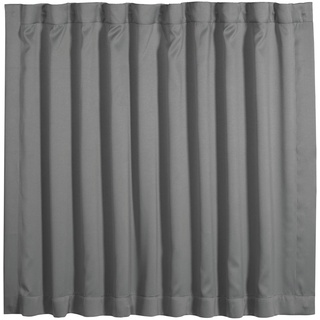 GARDINIA Verdunkelungsvorhang, Mit Saugnäpfen für Glas und glatte Oberflächen, Verdunkelnd und blickdicht, Gardine Travel, Vorhang in Grau, 200 x 130 cm