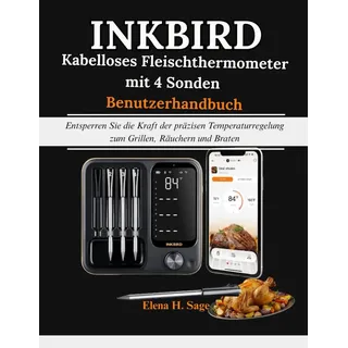 Independently published Fleischthermometer kabellos 4 Sonden