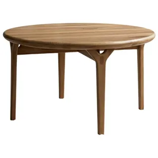 Tikamoon Couchtisch Couchtisch Clara aus massivem Eichenholz, 80 x 80 cm beige