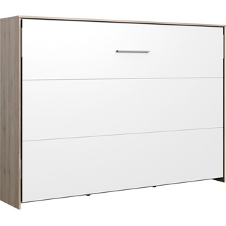 Schrankbett »Juist«, horizontal klappbar, San Remo Eiche Nachbildung, , 41841320-0 horizontal klappbar   Lattenrost