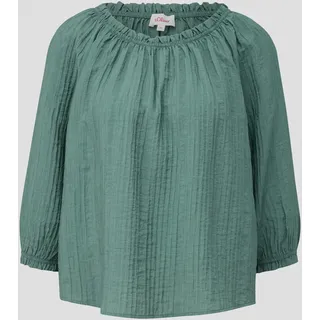 S.Oliver - Off-Shoulder-Bluse aus Viskosemix, Damen, Blau, 34