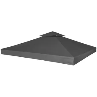 vidaXL Pavillon-Ersatzdach 310 g/m2 Dunkelgrau 3x3 m