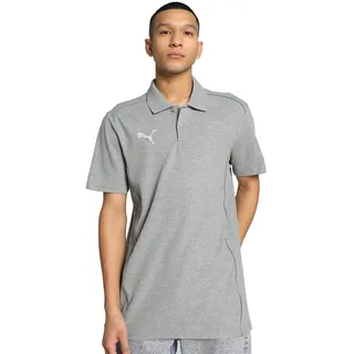 Puma teamFINAL Casuals Poloshirt Herren 33 medium gray heather/silver XL