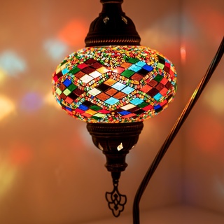 Mosaiklampe Tischlampe Orientalische Marokkanische Handgeferetigte Mosaik Tischlampe