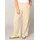 Loose Fit Leinenhose Beige 48