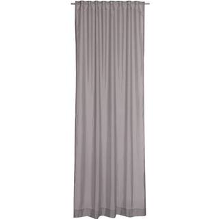 Schöner Wohnen Kollektion halbtransparenter Fertigvorhang aus leichtem Polyester SOLID Dekoration Grau