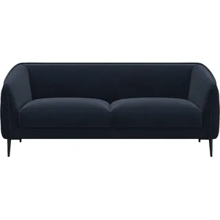 flexlux Couch Polyester 3-Sitzer Blau