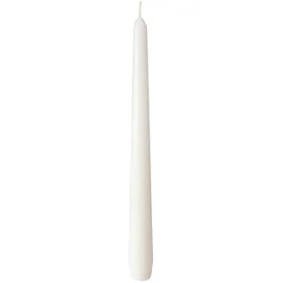 Duni Leuchterkerzen, getaucht 250 x Ø 22 mm 7,5 Std. Weiß, 100 Stk/Krt (2 x 50 Stk)