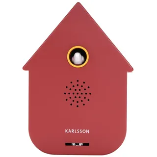 Karlsson Moderne Kuckuck-Tonbox - Vogel-Tonbox mit Bewegungssensor - Zeitgemäßes Hausdesign - Einstellbare Lautstärke - Neuartiges Wohndekor – 11,5 cm (Rotocker)