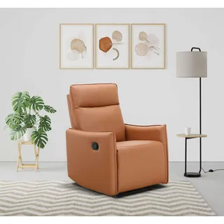 dorel home Relaxsessel Lugo 71 x 102 x 86 cm Braun mit Schlaffunktion