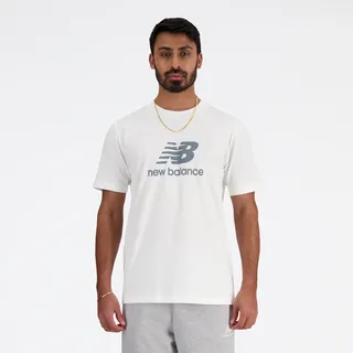 New Balance Sport Essentials Logo Kurzarm-T-Shirt White L