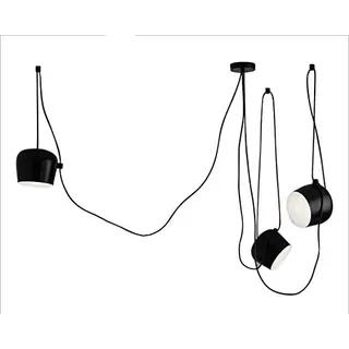 GHiycotdl Kreative Cafe Bar Restaurant Show Case Aim Pendelleuchte Nodic Moderne Lampe (Black, 2 head)