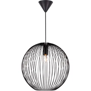 Pendelleuchte NORDLUX "Beroni" Lampen Gr. Ø 45,00 cm Höhe: 43,00 cm, schwarz Pendelleuchten und Hängeleuchten Minimalistisches industrielles Design, stabiles Metall-Gehäuse