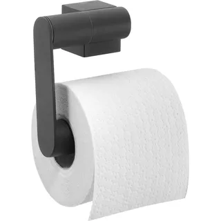 Tiger Toilettenpapierhalter, Edelstahl pulverbeschichtet, schwarz, 125 x 115 x 55 mm