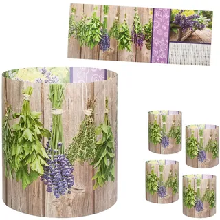 alles-meine.de GmbH 10 Stück - kleine Tischlichter Motiv frei wählbar Lavendel - Kräuter - Blumen & Blüten 10 cm - Licht - für Teelichter/Batterie LED Lichter & Kerzen - ..