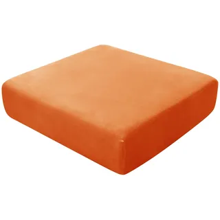 BXFUL Sofa-Sitzkissenbezüge, Sofakissen-Bezüge Stretch-Samt, Couchkissen-Bezüge Ersatz für individuelle Kissen mit elastischem Stoff (Rückenlehnenbezug,Orange)