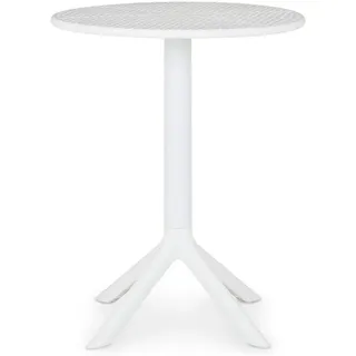 Idimex Gartentisch Ø 60 x 76 cm Weiß